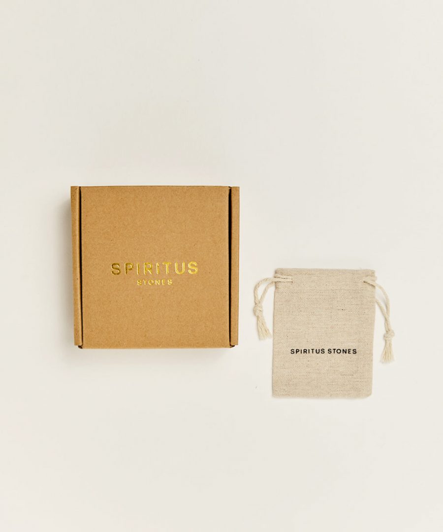 spiritus stones bracelet eco packaging pouch and box