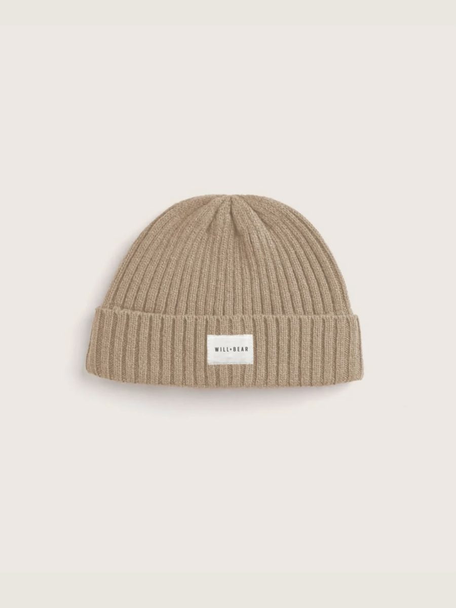 will and bear levi beanie in tusk merino wool