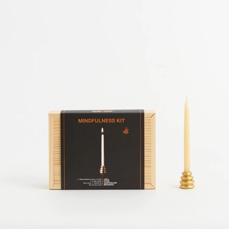 queen b mindfulness kit beeswax candles