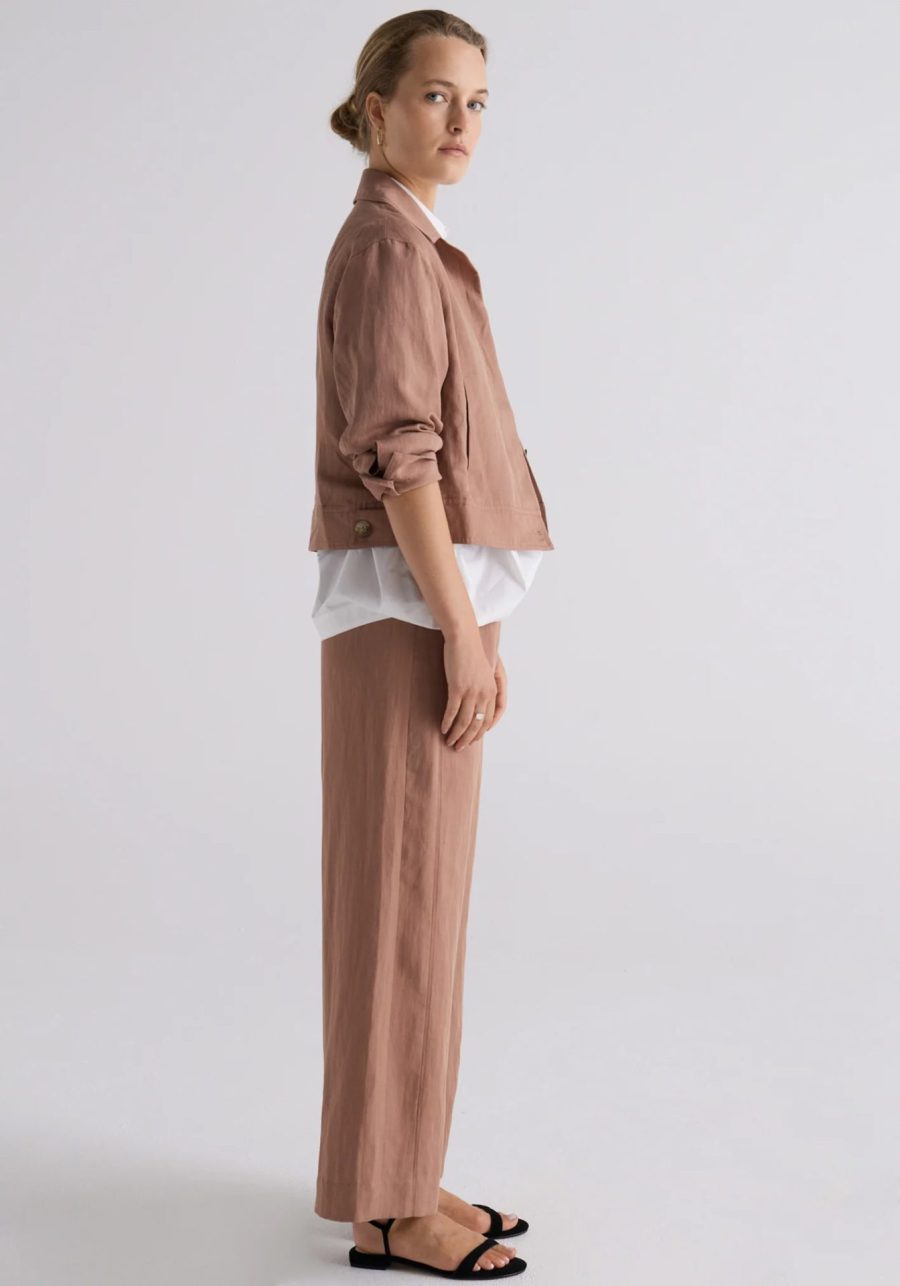 pol riley pant in taupe