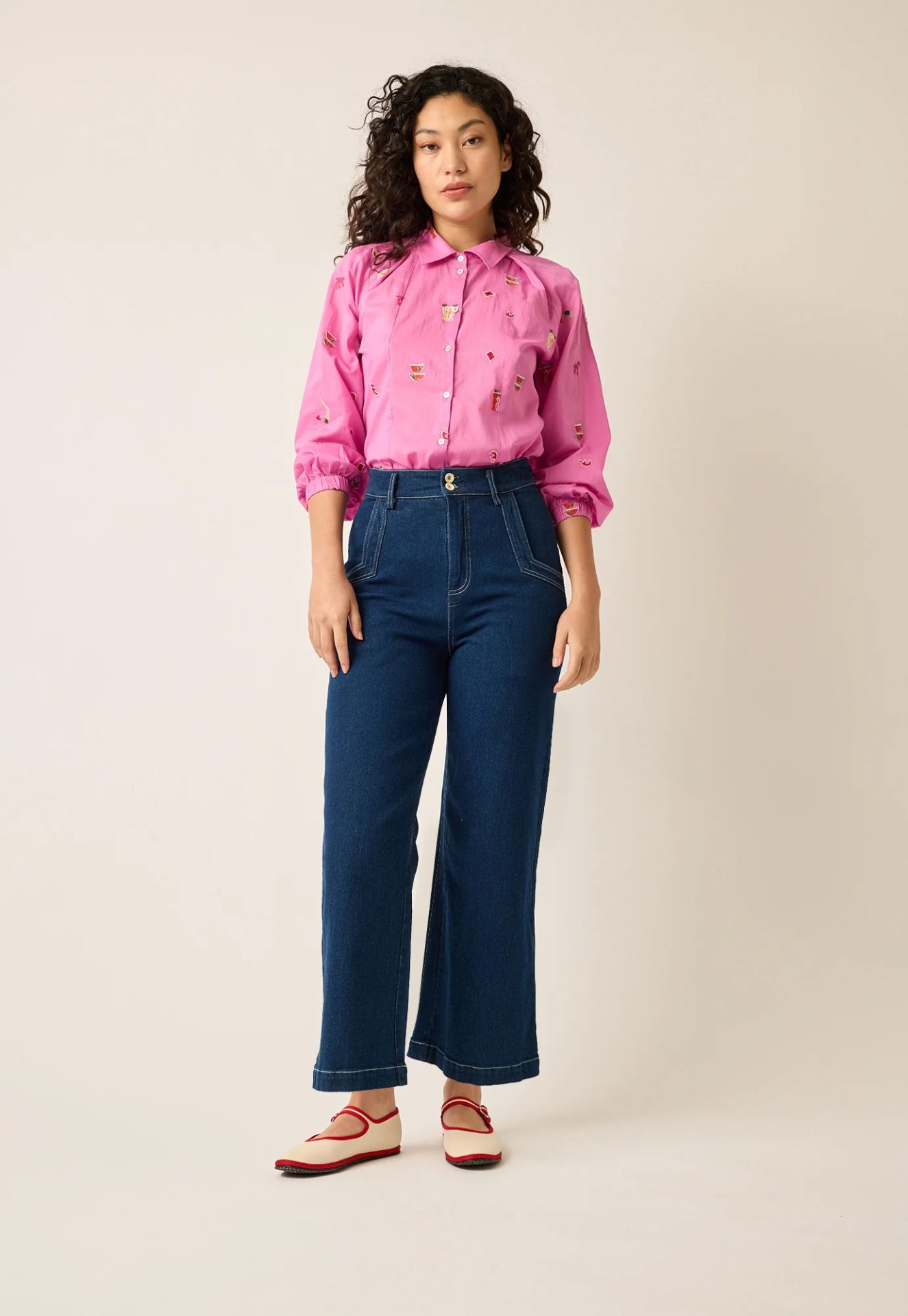 nancybird aurora denim pants