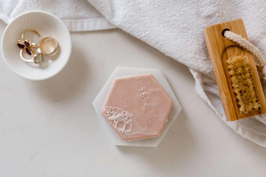 Melis rose clay argan face and body soap Ann Gardiner Photographer