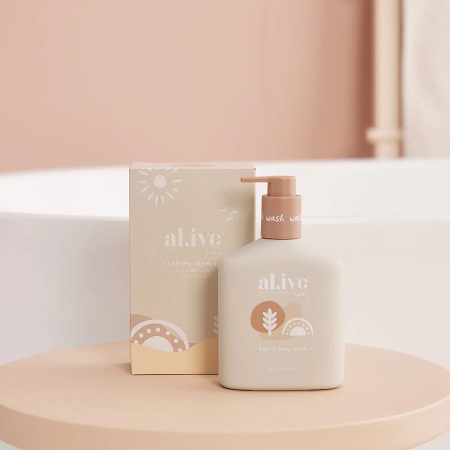 al.ive body calming oatmeal baby hair and body wash