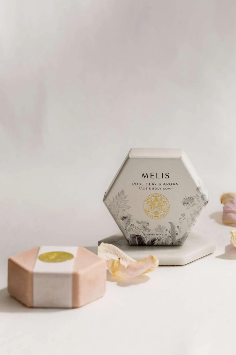 Melis rose clay argan face and body soap Ann Gardiner Photographer