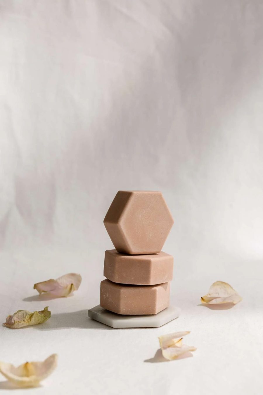 Melis rose clay argan face and body soap stack Ann Gardiner Photographer