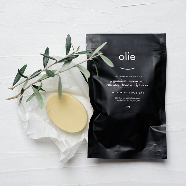 olieve and olie peppermint foot bar