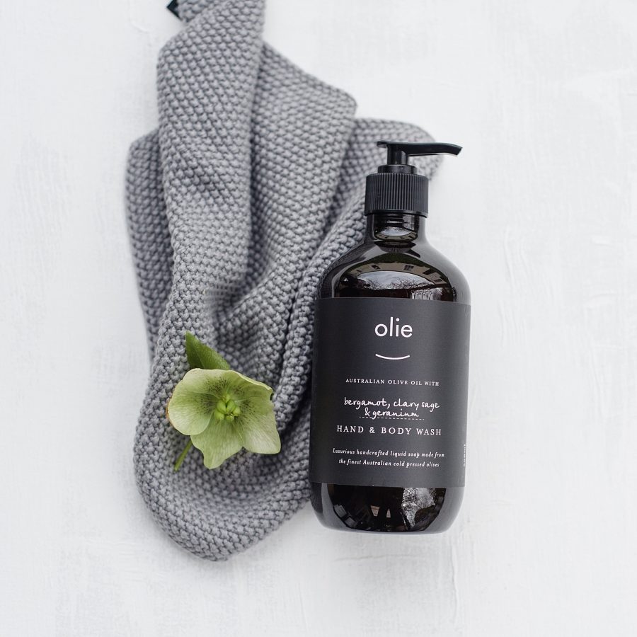 olieve and olie lbergamot clary sage body wash 500ml