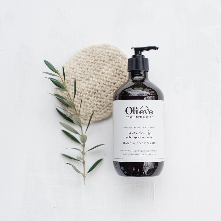 olieve and olie lavender rose geranium body wash 500ml