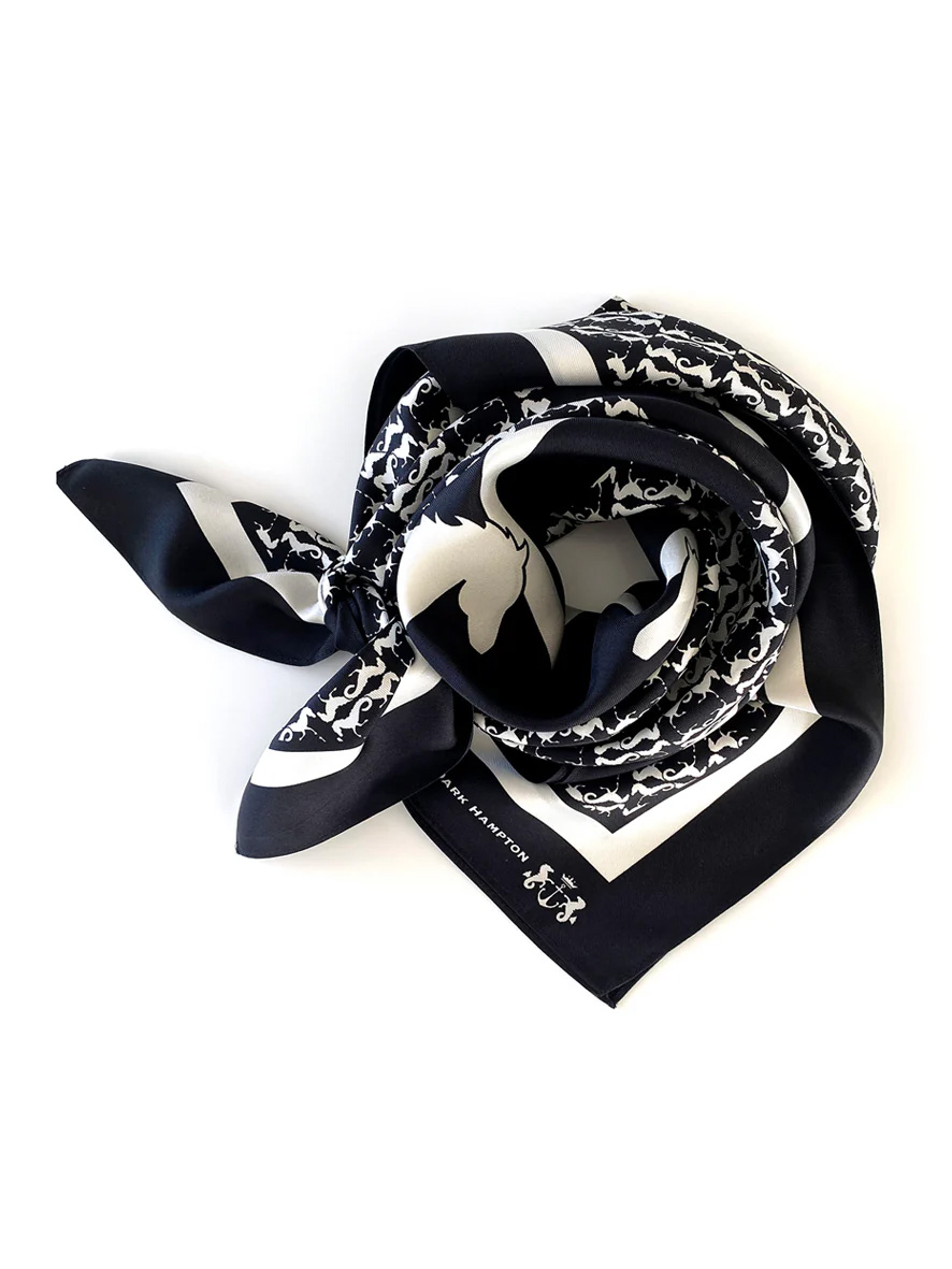 dark hampton little large silk scarf